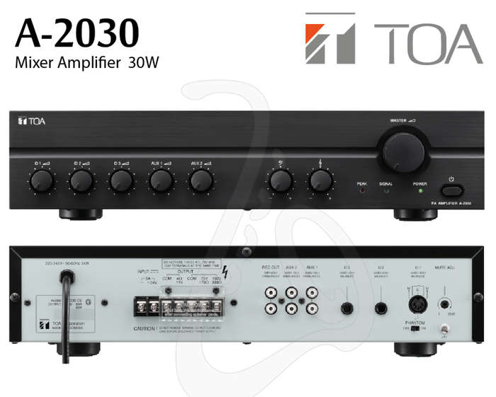 TOA  PA  Amplifier A-2030 CE Amp 30W