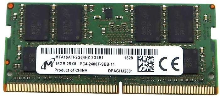 16GB DDR4 RAM for Laptops - Micron MTA16ATF2G64HZ Memory Module DDR4 SDRAM 16GB PC4