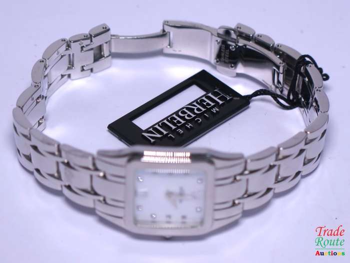 Michel Herbelin Women`s Watch Stainless Steel Bracelet Mother of Pearl Dial - 17427.1 - unworn DEMO