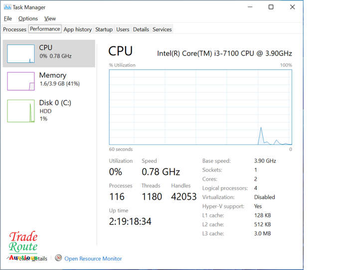 HP 290 G1 MT Desktop Computer | Core i3 7100 3.9Ghz | 4GB RAM | 500GB HDD