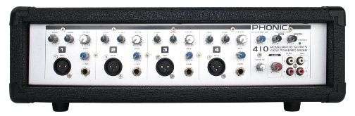 Phonic Powerpod 410 100W 4-Channel Powered Amplifier Mixer - 4 mic/line input channels