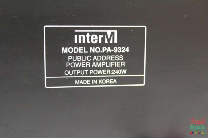 Inter-M PA-9324 Single Channel Heavy-Duty Public Address Power Amplifier Amp 240W