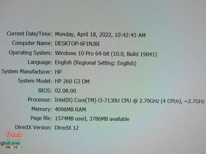 HP 260 G3 DM Mini Business PC Computer | Core i3 7130u 7th Gen 2.7Ghz | 8GB RAM | 500GB HDD