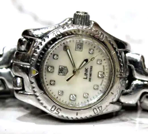 Tag Heuer Link 200m Diamond Dial S/Steel Ladies Watch - WT1418