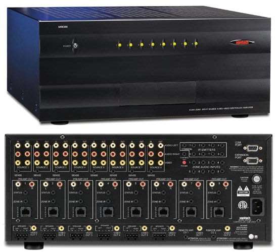 Xantech Corp. MRC88-CTL 8-Source, 8-Zone Multiroom A/V Controller-Amplifier System