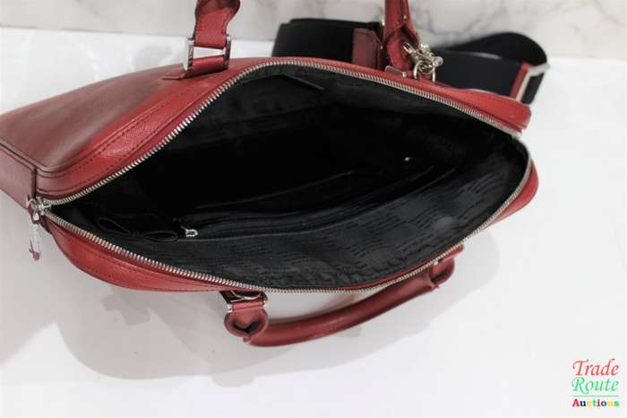Montblanc Leather Bag Red - Montblanc Sartorial Slim Document Case