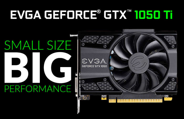 GeForce GTX 1050 Ti Gaming EVGA Graphics Card 4GB GDDR5 DX12 OSD Support (PXOC) 04G-P4-6251-KR