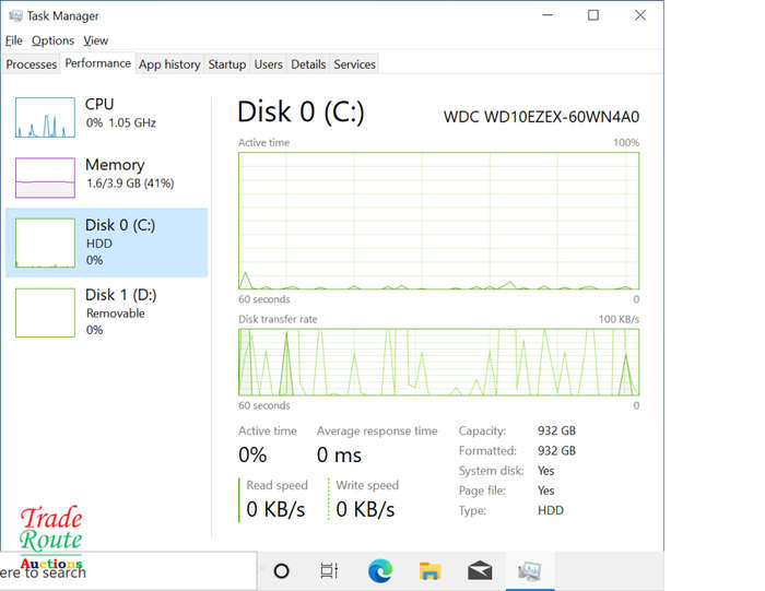 HP Desktop 460-p2xx Computer - Core i3 7100T 3.4GHz - 4GB RAM - 1TB HDD