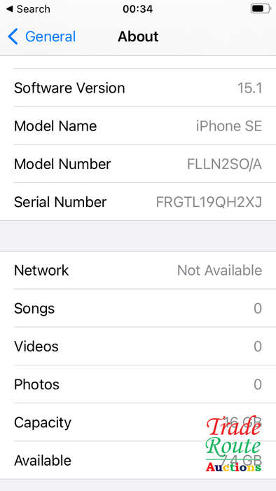 APPLE IPHONE SE | FLLN2SO/A | A1723 | FINGERPRINT ID | SMART PHONE