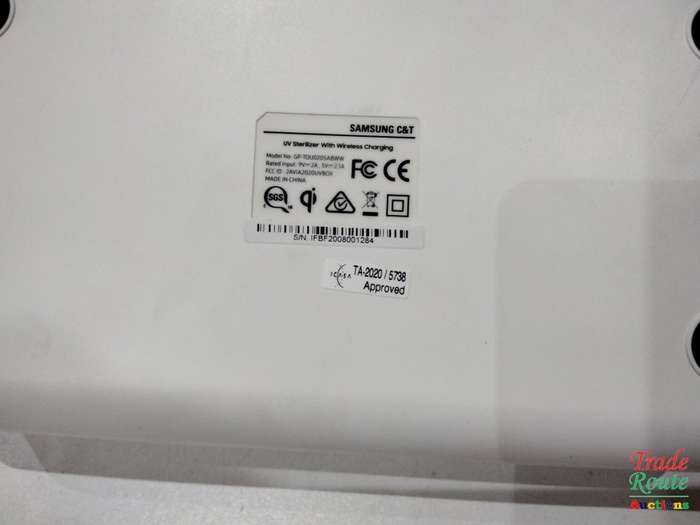 UV Sterilizer with Wireless Charging -  White - designed for Samsung