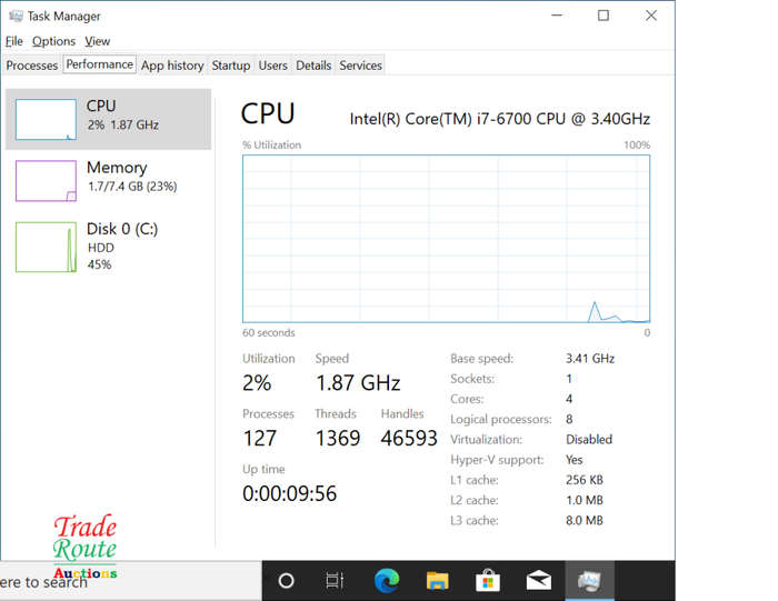 HP EliteDesk 800 G2 Small Form Factor PC | Core i7 6700 6th Gen 3.40Ghz | 8GB RAM | 500GB HDD