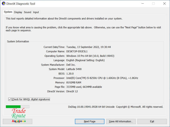 Dell Latitude 5490 Full HD 14` LAPTOP | Intel Core i5 8250U 8th Gen 1.8GHz | 8GB RAM 256GB SSD NVMe