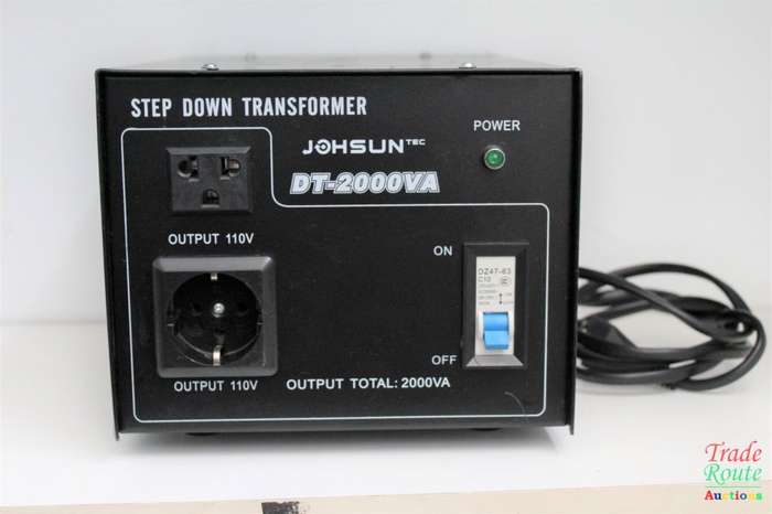 JOHSUN DT-2000VA STEP DOWN TRANSFORMER 230V TO 110V - 2KVA