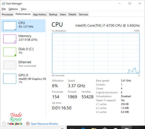 LENOVO S510 MINI TOWER Desktop PC | Core i7 6700 3.4Ghz | 8GB RAM | 1TB HDD