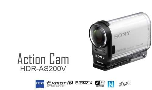 SONY HDR-AS200V FULL HD ACTION CAM with Wi-Fi & GPS CAMCORDER
