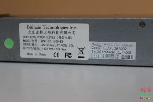 Bitmain AntMiner APW3-12-1600-B2 PSU 1600W 12V Switching Power Supply