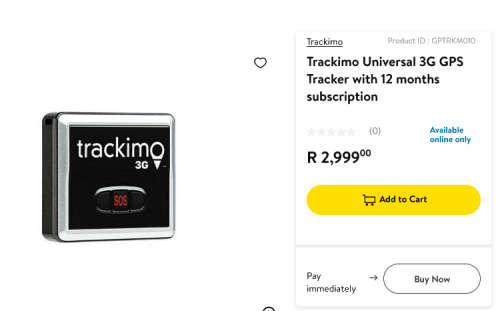 Trackimo TRK-100 Universal Personal GPS Tracker - R 1499 Value