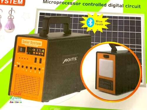 Solar Generator Power Station Portable System with LifePO4 Battery 25200mA + 18V 28W Solar Panel