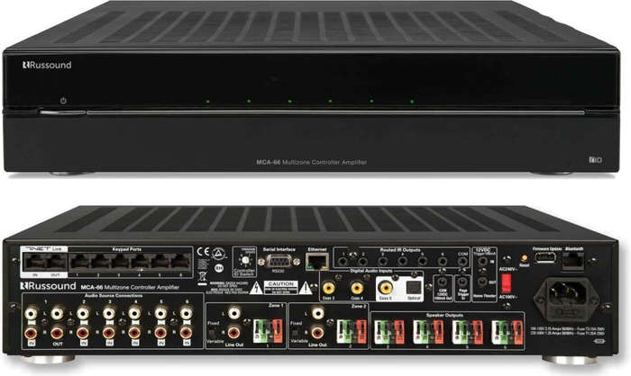 Russound MCA-66 6 Channel Controller Multi Zone Amplifier Multi-zone controller