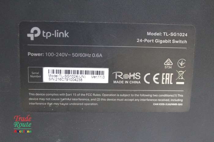 TP-Link TL-SG1024 Managed Network Switch L2 Gigabit Ethernet 10/100/1000 Mbits Black