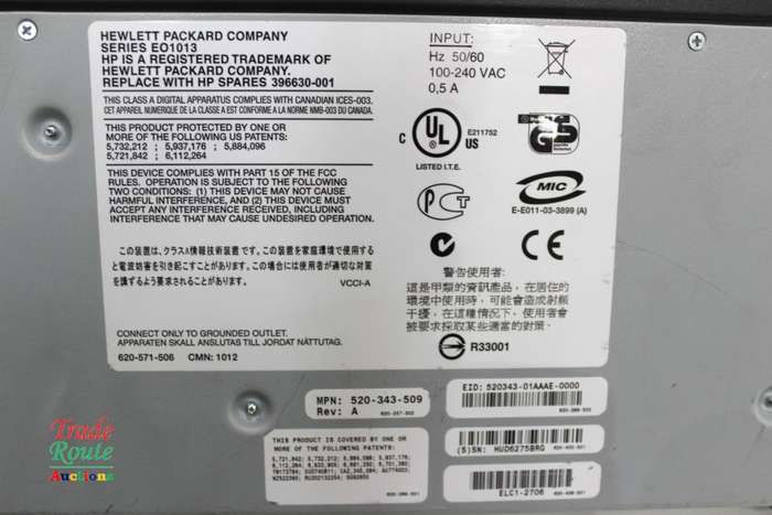 Hewlett Packard Series HP EO1013 8 Port KVM Server Console Switch