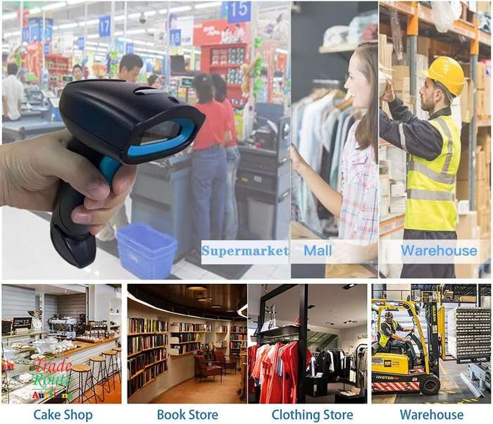 Barcode Scanner 1D/2D Wireless Handheld Automatic 2D QR Code Wireless