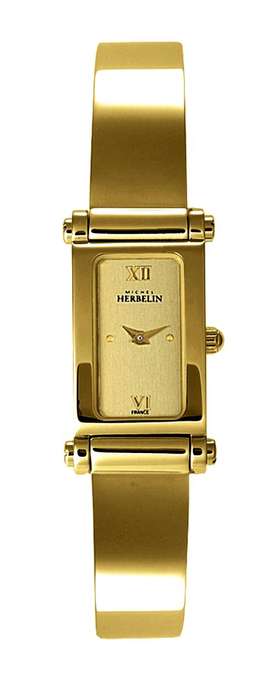 MICHEL HERBELIN Gold Plated Stainless Steel Womens watch 1048/MP13 - *** R 8,000-00 ***