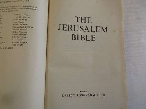 THE JERUSALEM BIBLE 1966