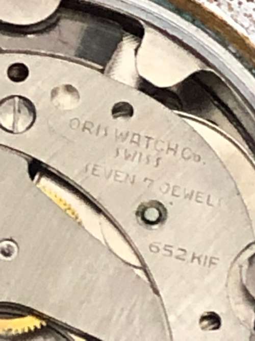 VINTAGE ORIS MANUAL BLACK DIAL WATCH