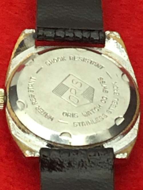 VINTAGE ORIS MANUAL BLACK DIAL WATCH