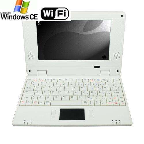 Mini Netbook 7" Laptop Notebook Wifi Windows CE 6.0 2GB HD White/Silver