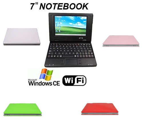 Mini Netbook 7" Laptop Notebook Wifi Windows CE 6.0 2GB HD