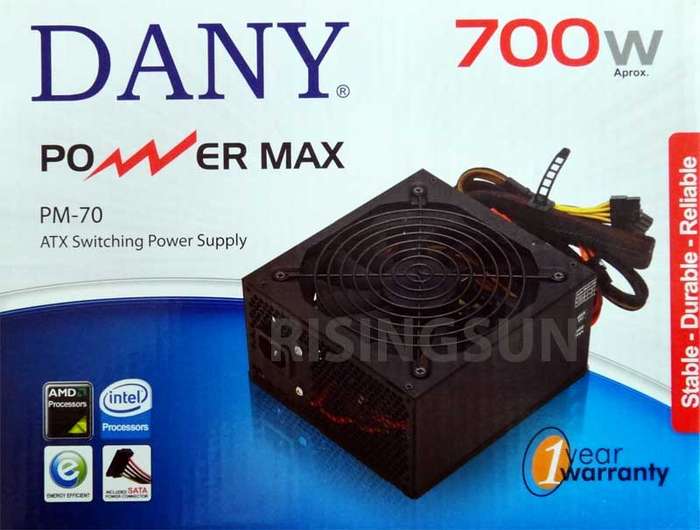 DANY POWER MAX 700W APPROX. POWER SUPPLY  (BRAND NEW)
