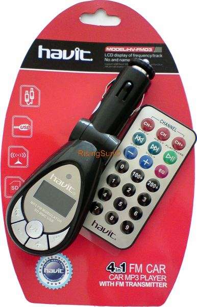HAVIT Car MP3 Player FM Transmitter with SD Slot and IR Remote (BRAND NEW)