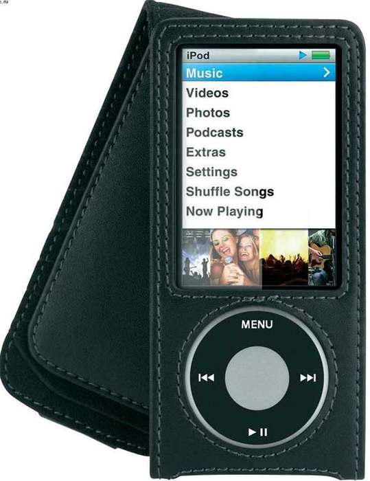 BELKIN LEATHER FOLIO CASE FOR 5TH GEN iPOD NANO (BRAND NEW)