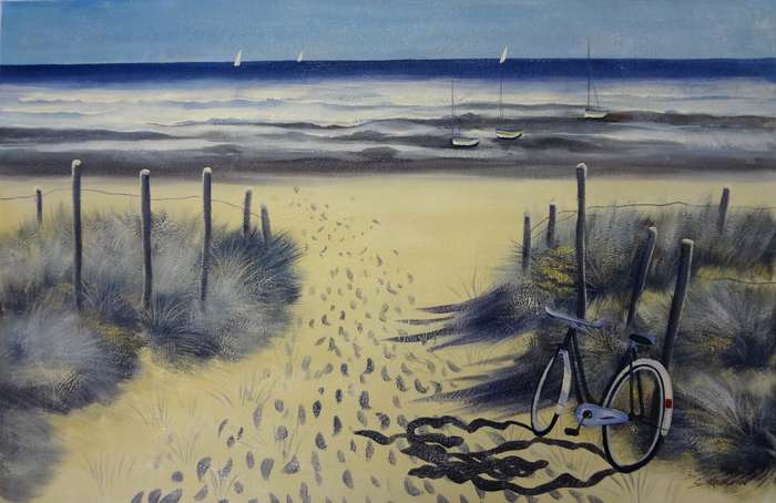 ocean view oil painting