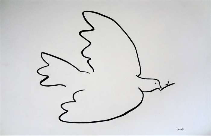 after picasso dove of peace oil painting