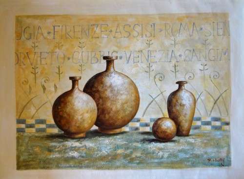 large stilife oil painting