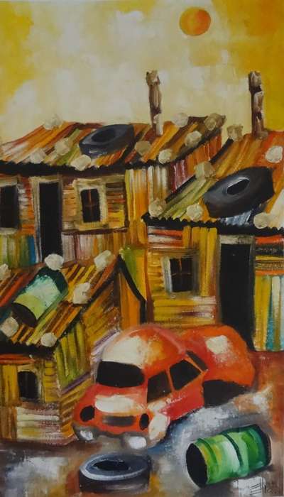 ndabuko ntuli oil painting
