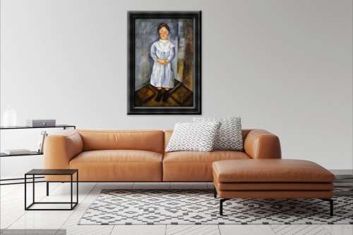 after modigliani girl in blue oil painting