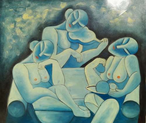 figurative nude oil painting