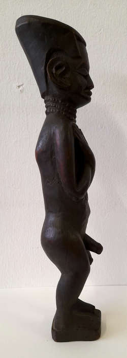 west african male wood figure artefact sculpture