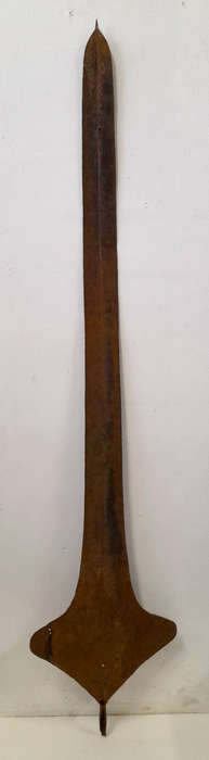 antique african topoke metal spear currency - Democratic Republic of the Congo