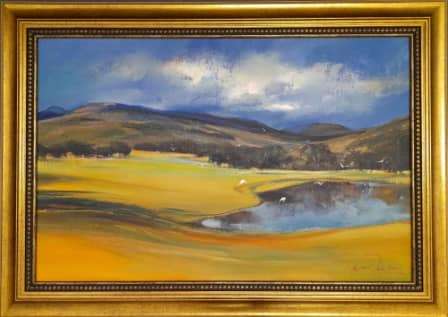 Derric Van Rensburg  oil painting sun city golf course