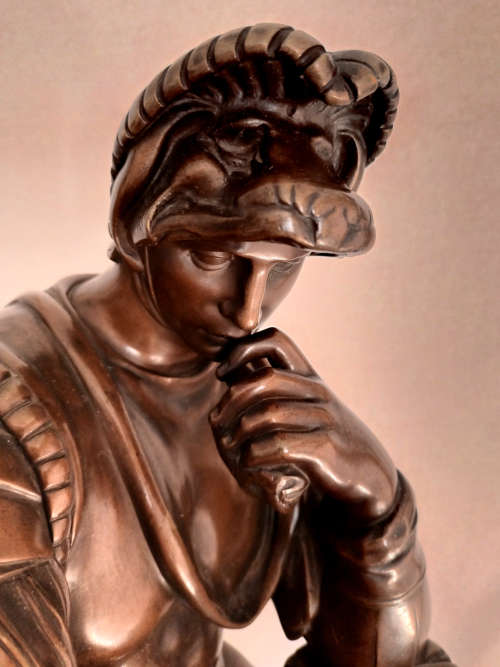 Lorenzo de` Medic Bronze Sculpture