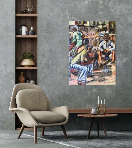 robert machiri oil painting