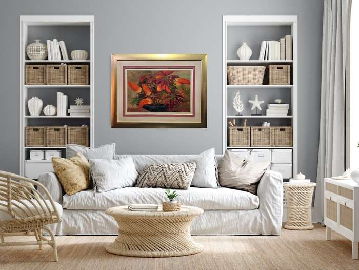 ernest benjamin king palette knife oil painting