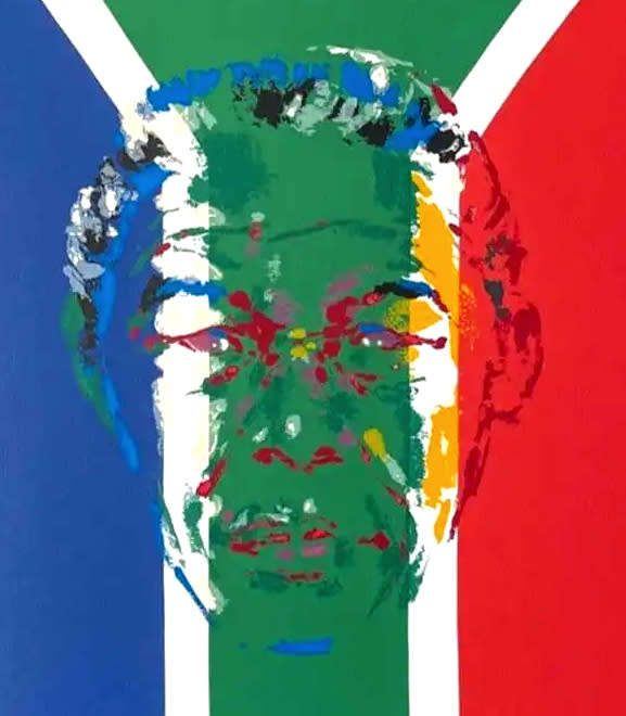 LeRoy Neiman - President Nelson Mandela print