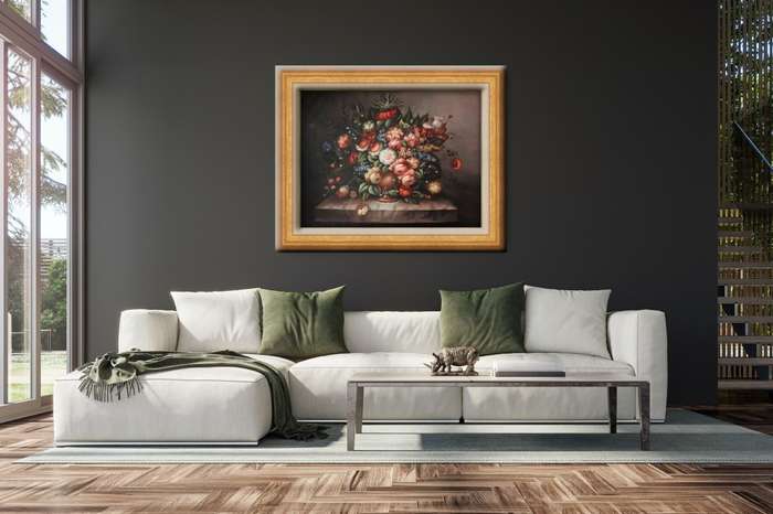 floral oil painting