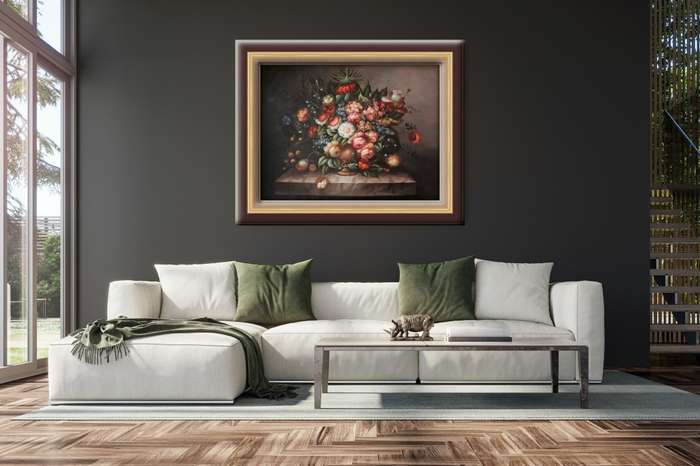 floral oil painting